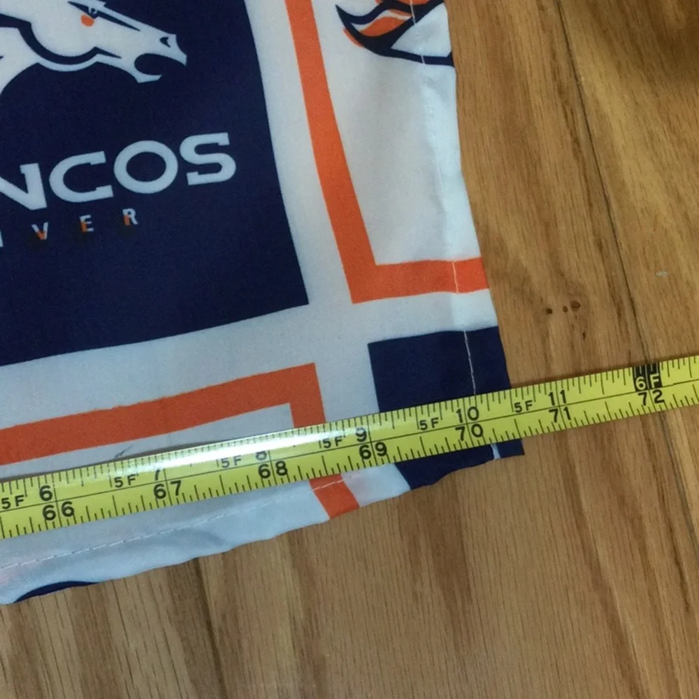 NFL Denver Broncos Logo Shower Curtain - Navy & Orange